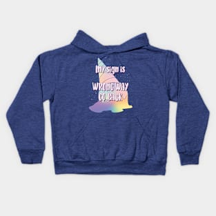 Pastel Goth my sign is WRONG way Kids Hoodie